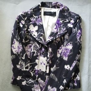 Elie Tahari Jackets & Coats - Elie Tahari Abstract Floral Purple Blazer - Size 4 Elie Tahari Jackets & Coats - Elie Tahari Abstract Floral Purple Blazer - Size 4